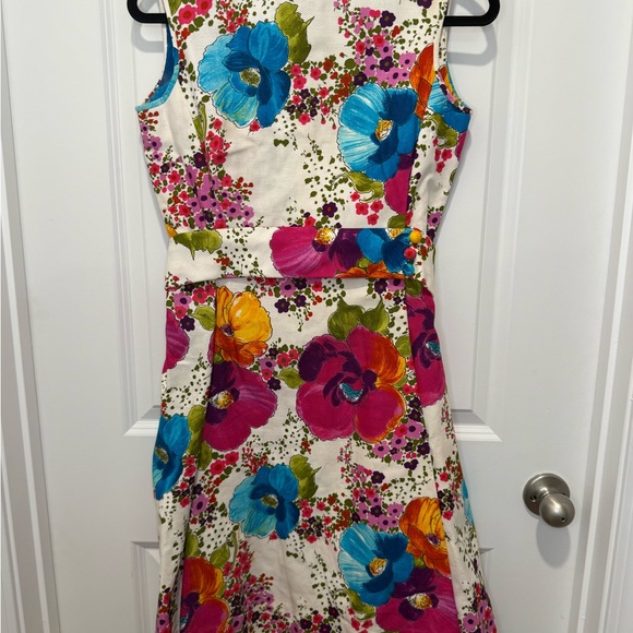 McMullen Dresses & Skirts - Rare Floral Print Vintage 1960’s McMullen Midi Dress in Blue and Pink